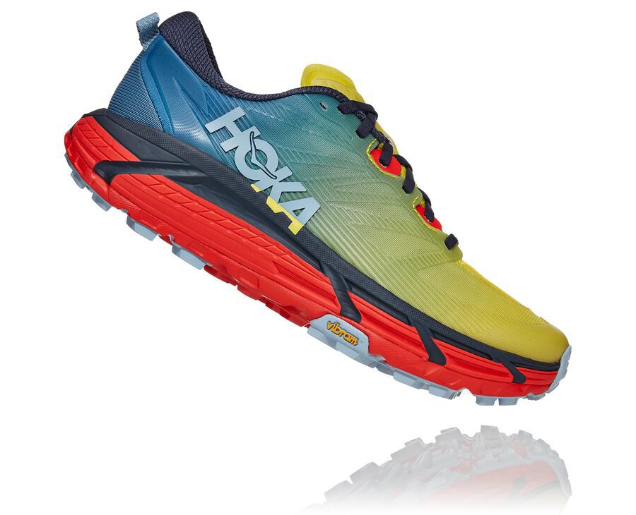 Hoka Australia One One Mafate Speed 3 - Mens Trail Shoes Blue - UXQID-2908